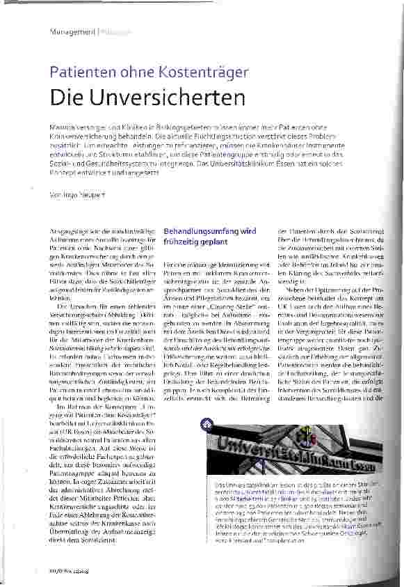 Vorschauseite 1: Die Unversicherten
