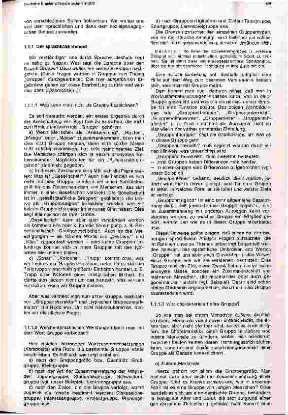 Vorschauseite 2: Die Gruppe und ihre Dynamik. Was ist eine Gruppe?