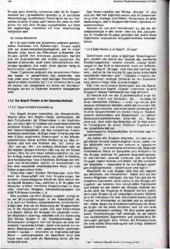 Vorschauseite 3: Die Gruppe und ihre Dynamik. Was ist eine Gruppe?