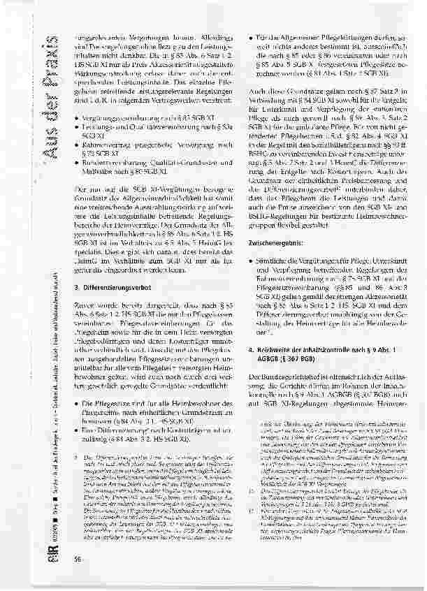 Vorschauseite 4: Sonden-Urteil des Bundesgerichtshofs - Drahtseilakt zwischen Sozial-, Heimund Verbraucherschutzrecht