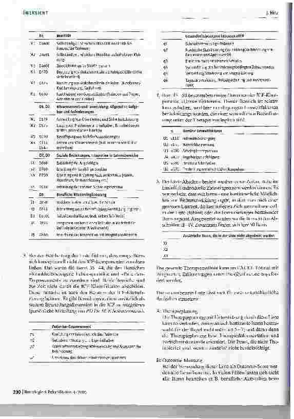 Vorschauseite 4: Konstruktion und Praxiserprobung einer ICF-orientierten Therapiezielliste und Outcome-Messung in der ambulanten Neurorehabilitation