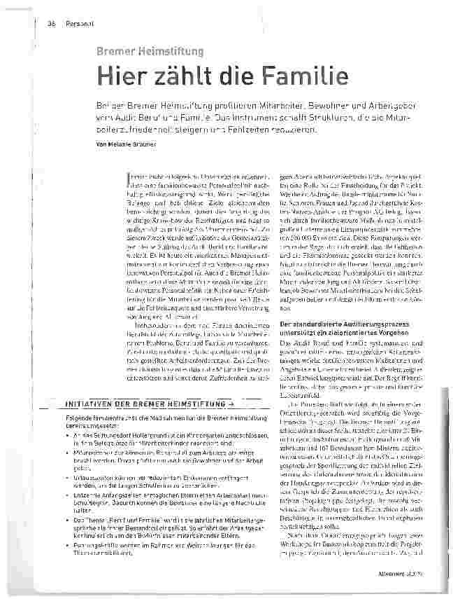 Vorschauseite 1: Hier zählt die Familie