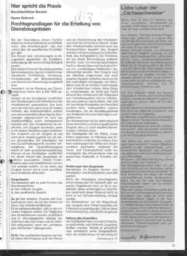 Vorschauseite 1: Rechtsgrundlagen für die Erteilung von Dienstzeugnissen