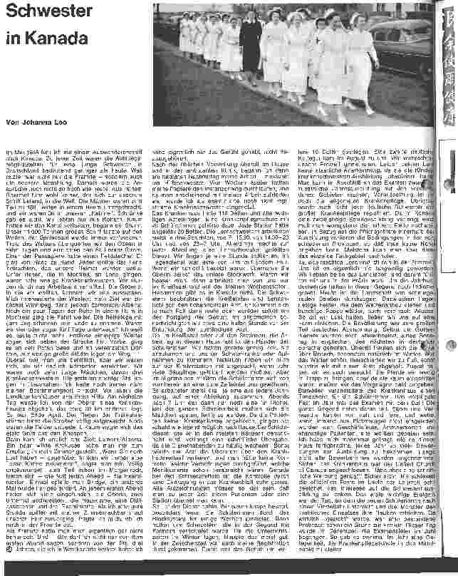 Vorschauseite 1: Schwester in Kanada