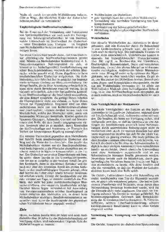 Vorschauseite 3: Zielsetzung der Diabetestherapie