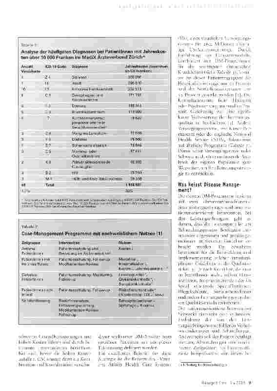Vorschauseite 2: Case und Disease Management im Arztenetz