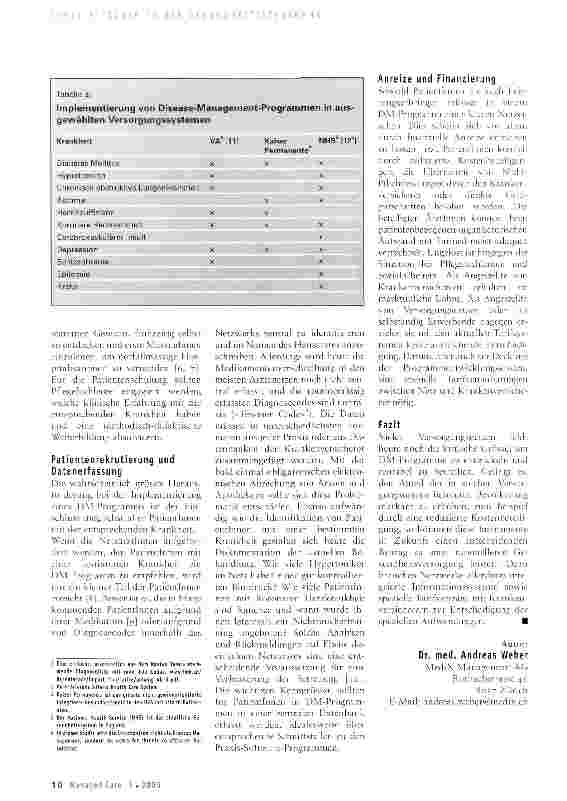 Vorschauseite 3: Case und Disease Management im Arztenetz