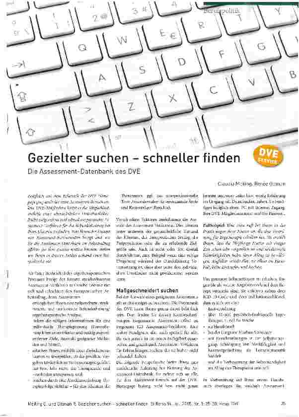 Vorschauseite 1: Gezielter suchen - schneller finden