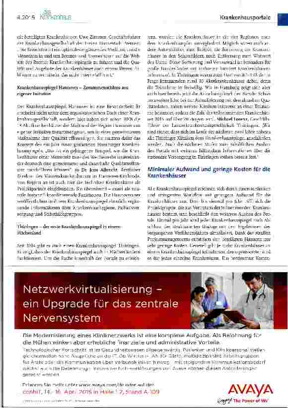 Vorschauseite 4: Das Konzept Krankenhausspiegel