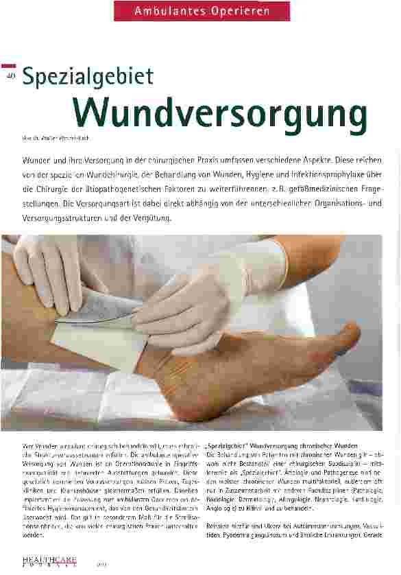 Vorschauseite 1: Spezialgebiet Wundversorgung