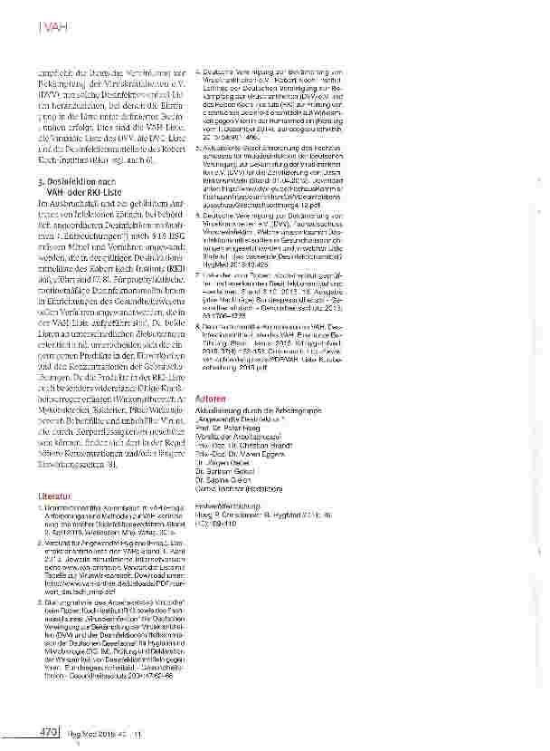 Vorschauseite 4: Zur Prüfmethodik und Anwendung viruzider Desinfektionsmittel
