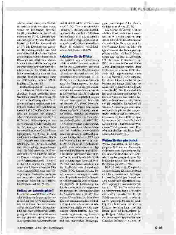 Vorschauseite 2: Unspezifische Effekte von Impfungen