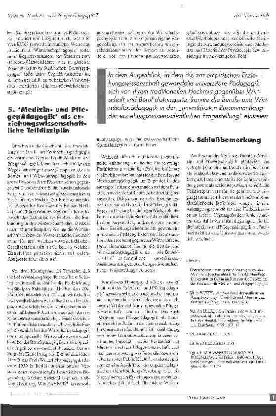 Vorschauseite 3: Was ist Medizinund Pflegepädagogik?