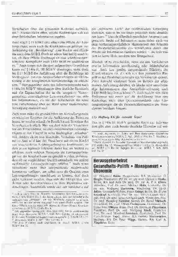 Vorschauseite 4: Neue Versorgungsformen in der Krankenversicherung und zivilrechtliche Folgen im Haftungsrecht