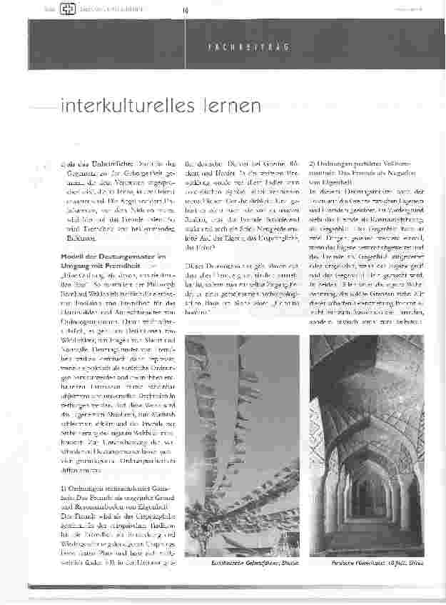 Vorschauseite 3: interkulturelles lernen -erfahrungsmöglichkeiten zwischen faszination und bedrohung