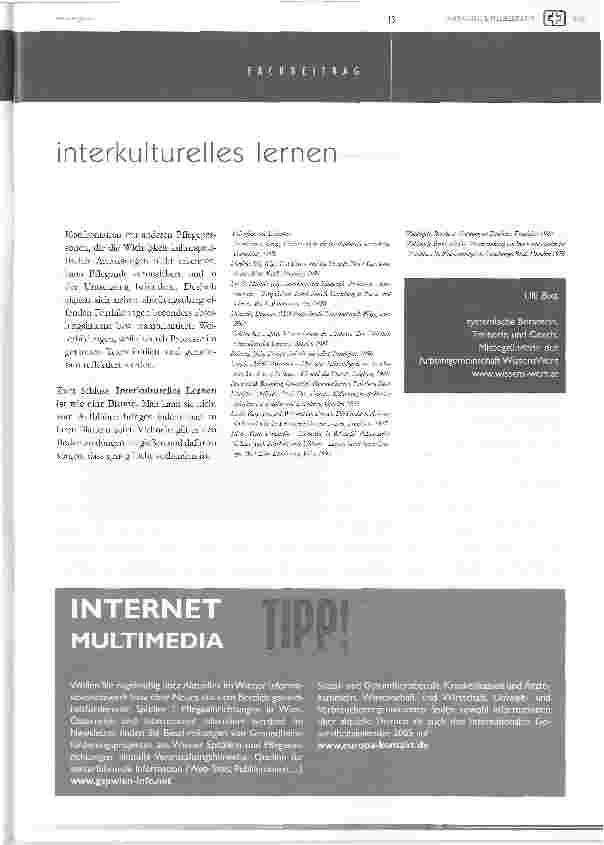 Vorschauseite 6: interkulturelles lernen -erfahrungsmöglichkeiten zwischen faszination und bedrohung