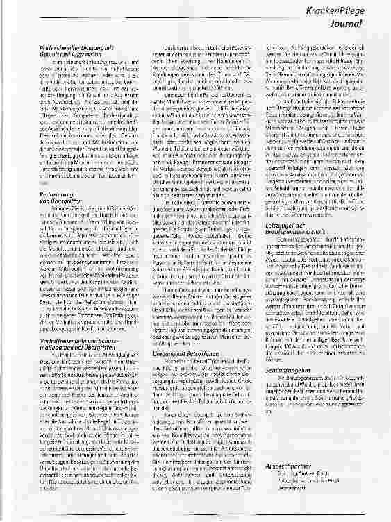 Vorschauseite 2: Umgang mit Aggressivität von Patienten, Klienten und Betreuten