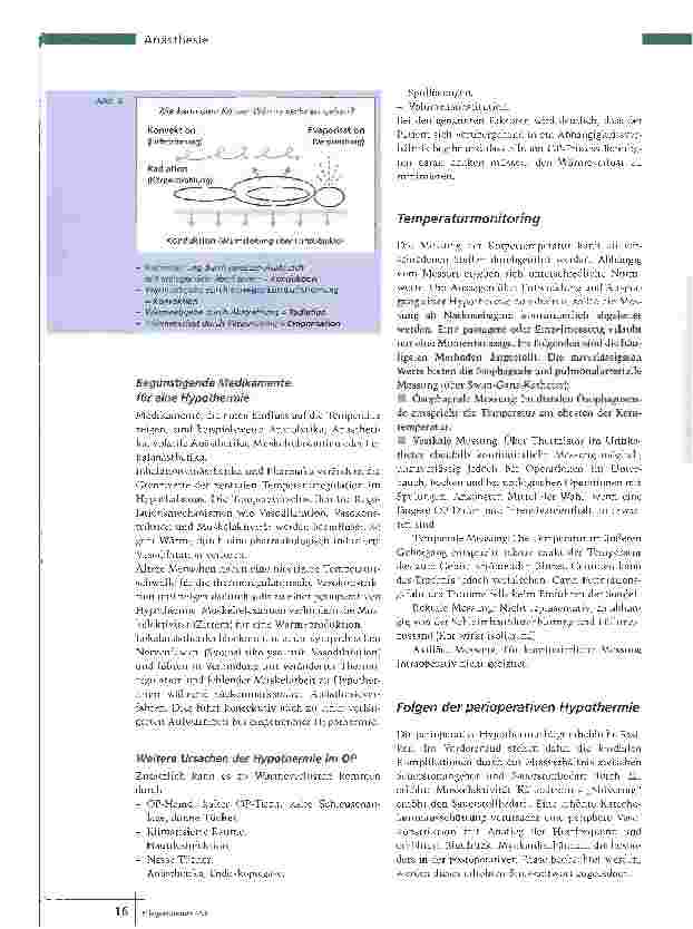 Vorschauseite 3: Perioperative HypothermieFrühzeitige Thermoprotektion