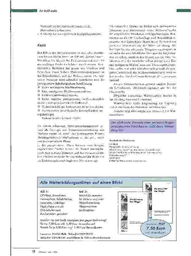 Vorschauseite 5: Perioperative HypothermieFrühzeitige Thermoprotektion
