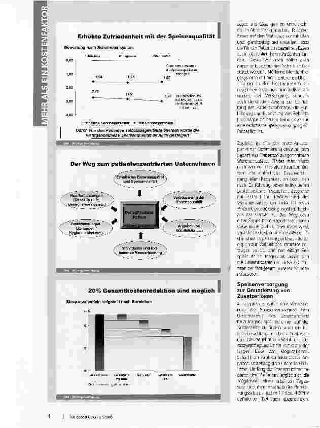 Vorschauseite 2: Mehr als ein KostenfaktorPotenziale der Speisenversorgung im Krankenhaus