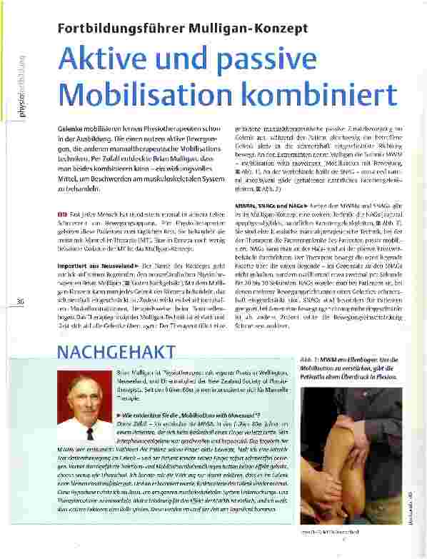 Vorschauseite 1: Fortbildungsführer Mulligan-Konzept Aktive und passive Mobilisation kombiniert