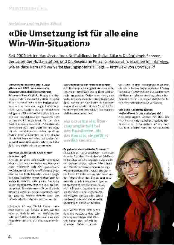 Vorschauseite 1: Die Umsetzung ist für alle eine Win-Win-Situation