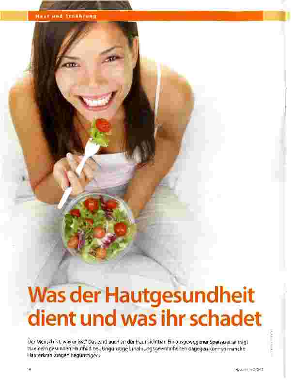 Vorschauseite 1: Was der Hautgesundheit dient und was ihr schadet