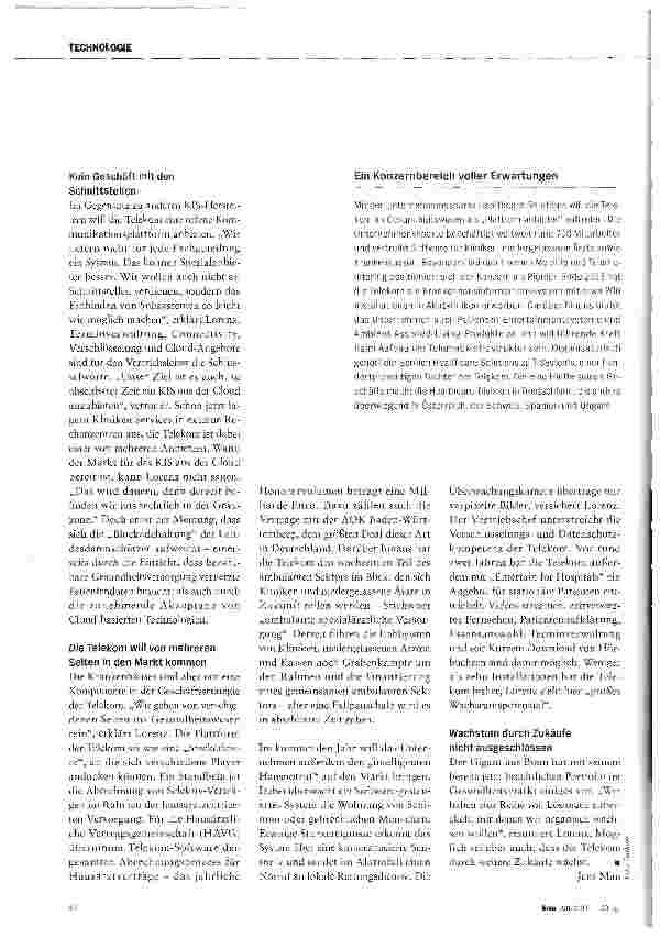 Vorschauseite 3: Dax-Konzern stürmt Health-IT