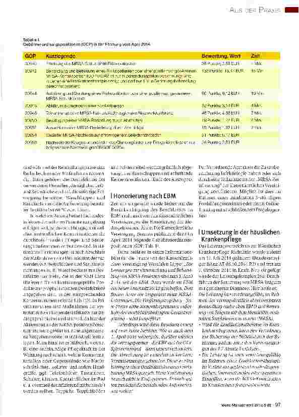 Vorschauseite 4: Sanierung von Patienten mit MRSA-Nachweis im häuslichen Umfeld