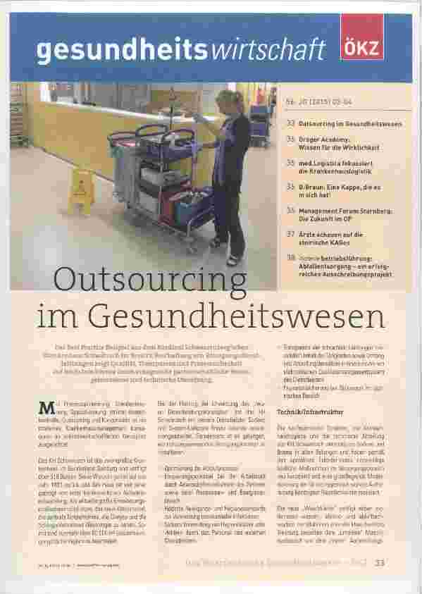 Vorschauseite 1: Outsourcing im Gesundheitswesen