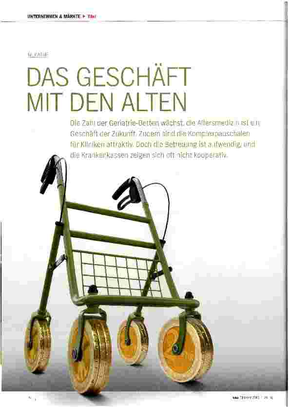 Vorschauseite 1: DAS GESCHAFT MIT DEN ALTEN