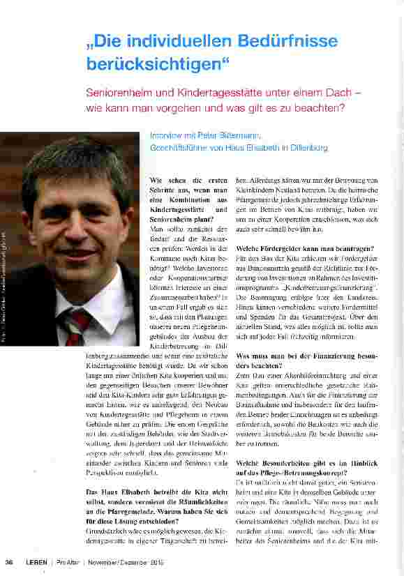 Vorschauseite 1: Die individuellen Bedürfnisse berücksichtigen