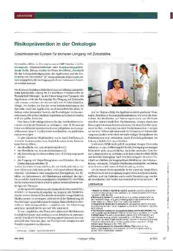 Vorschauseite 1: Risikoprävention in der Onkologie
