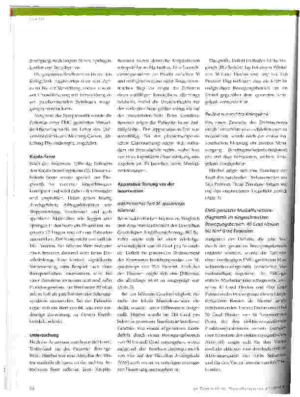 Vorschauseite 2: Isokinetische und EMG-gestützte Untersuchung des Kniegelenks vor und nach einer Kompression mit einem elastischen Band