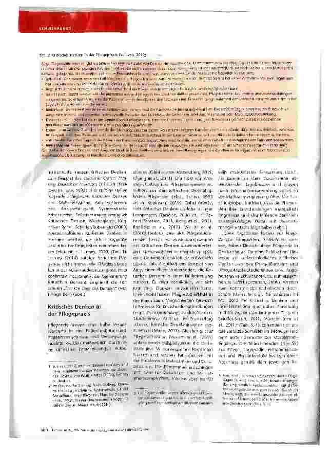 Vorschauseite 2: Ist Pflege bereit für kritische Denker?