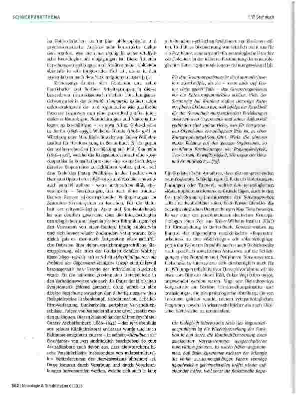 Vorschauseite 6: Kurt Goldsteins Konzeption der neuro logischen »Katastrophenreaktionen« aus heutiger Perspektive