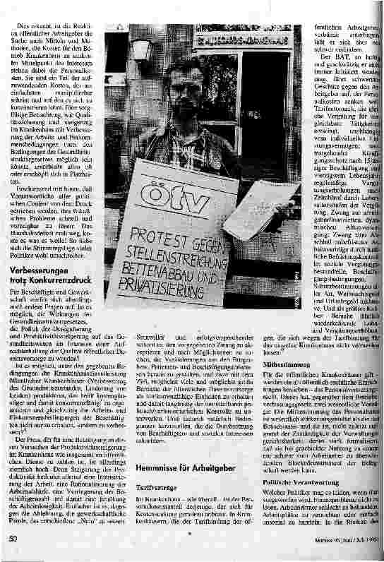 Vorschauseite 2: Wider die Prinzipienschlacht Ein Beitrag zur Debatte um die Krankenhaus-Privatisierung