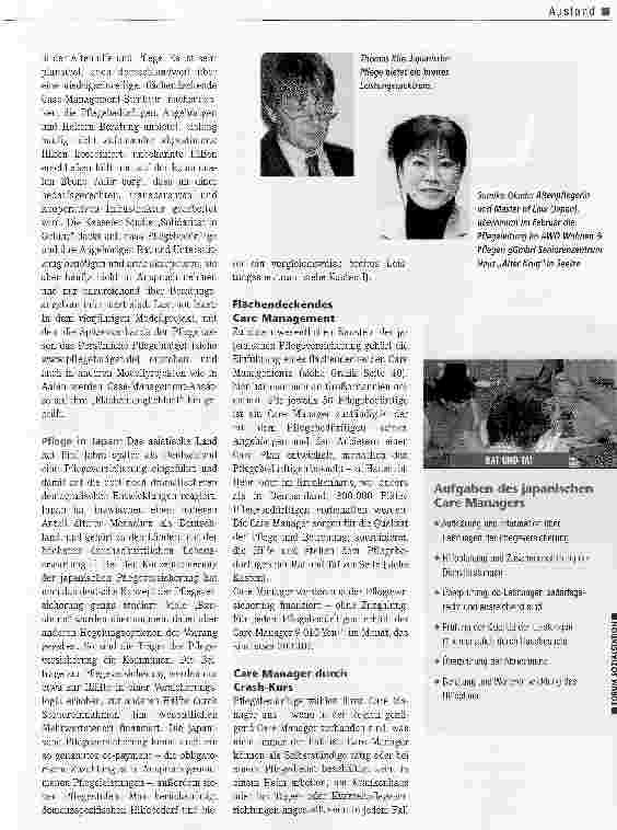 Vorschauseite 2: Care Management -pragmatisch gestricktVon Japan lernen