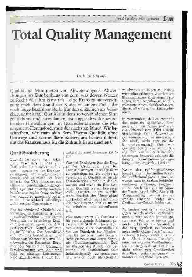 Vorschauseite 1: Total Quality Management