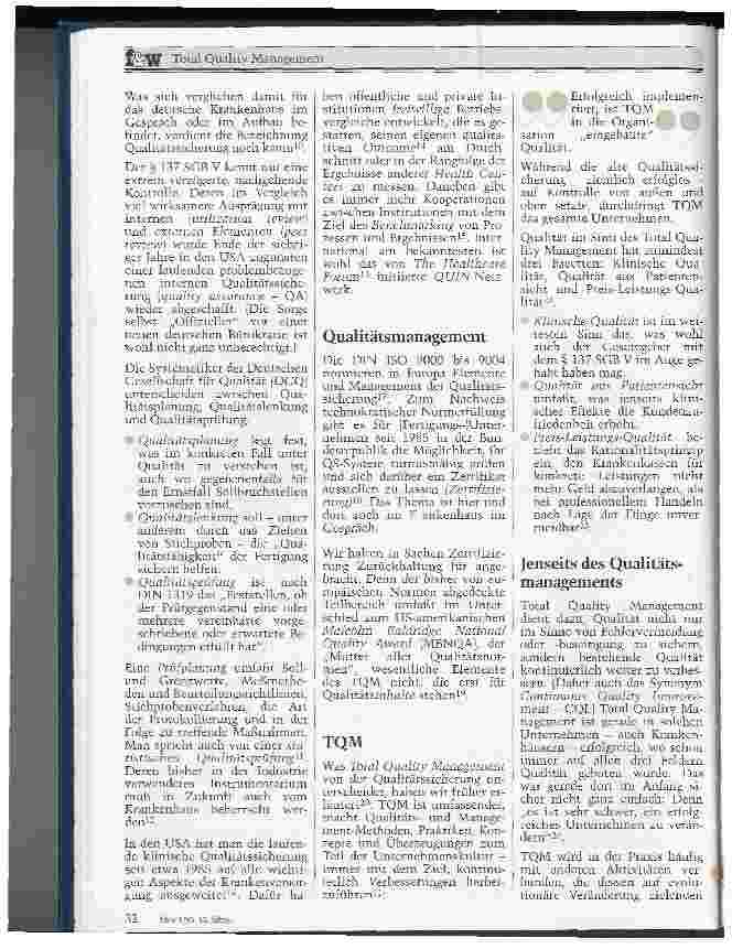 Vorschauseite 2: Total Quality Management