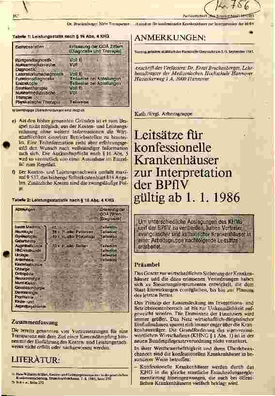 Vorschauseite 5: Mehr Transparenz mit der BPFLV -- (k)ein Beitrag zur Kostendämpfung