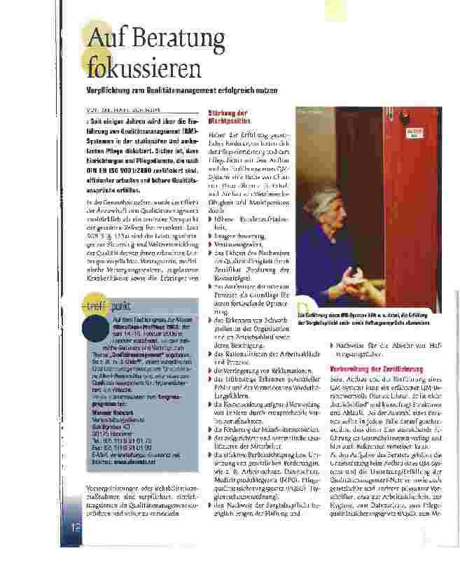 Vorschauseite 1: Auf Beratung fokussieren