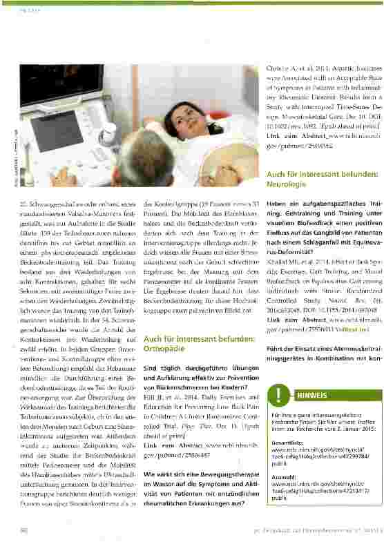 Vorschauseite 4: Evidenz-Update 2 2015