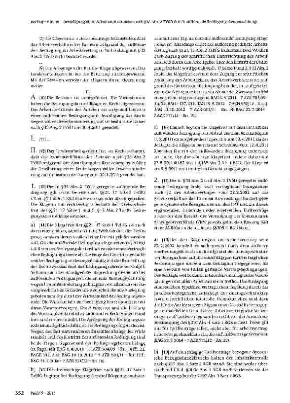 Vorschauseite 3: Beendigung eines Arbeitsverhältnisses nach §33 Abs. 2 TVöD durch auflösende Bedingung (Rentenzahlung)