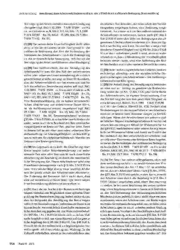 Vorschauseite 5: Beendigung eines Arbeitsverhältnisses nach §33 Abs. 2 TVöD durch auflösende Bedingung (Rentenzahlung)
