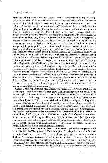 Vorschauseite 5: Therapieziel Hoffnung Zur Bedeutung der Hoffnung in einer technisierten Medizin