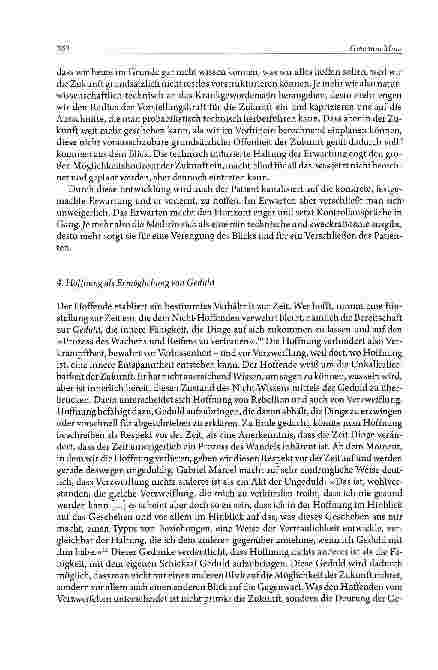 Vorschauseite 6: Therapieziel Hoffnung Zur Bedeutung der Hoffnung in einer technisierten Medizin
