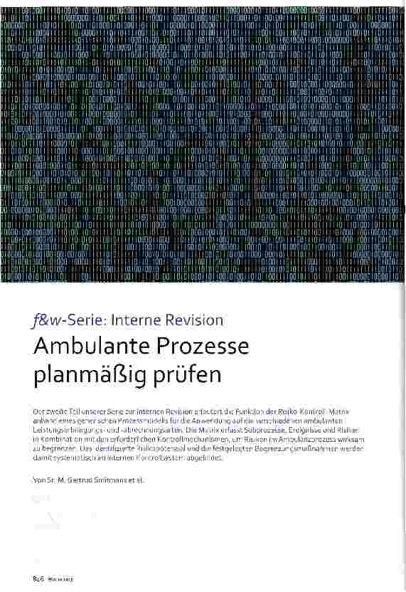 Vorschauseite 1: Ambulante Prozesse planmäßig prüfen