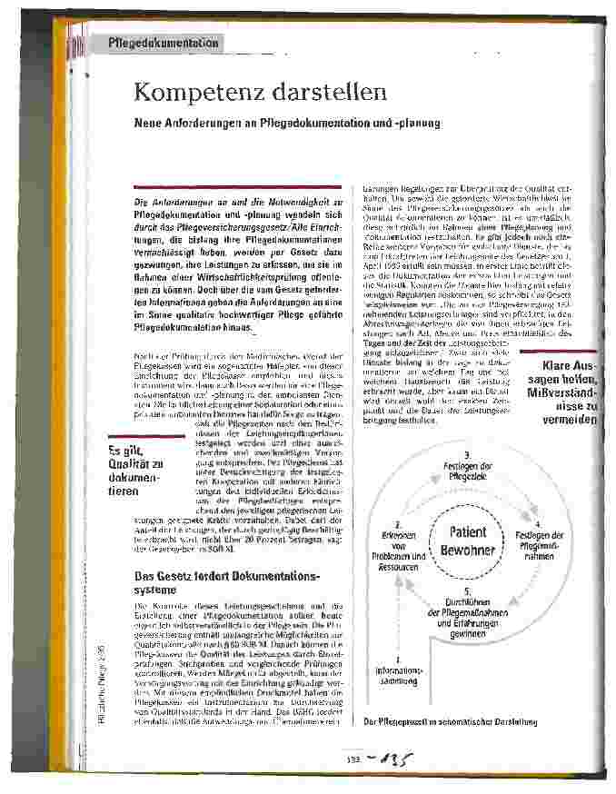 Vorschauseite 1: Kompetenz darstellen Neue Anforderungen an Pflegedokumentation und -planung