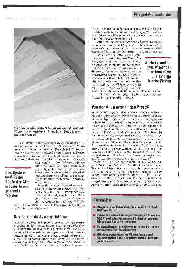 Vorschauseite 2: Kompetenz darstellen Neue Anforderungen an Pflegedokumentation und -planung